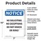 Signmission No Soliciting No Exceptions Do OSHA Notice Sign, Plastic, 7in W x 10in L, 2PK OS-2PACK-NS-P-710-V-14826 - alternate 3